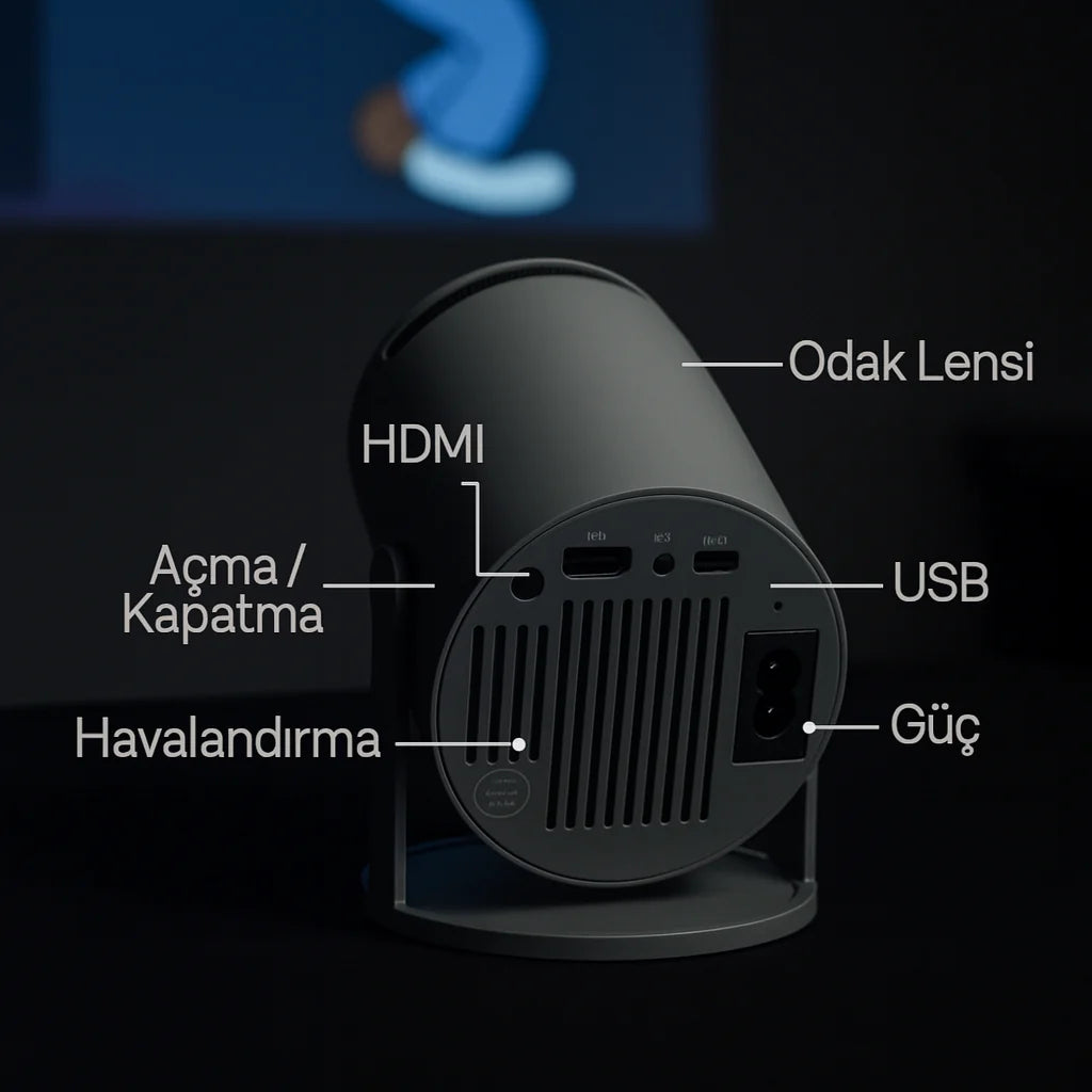 Storantis™ Mini Taşınabilir Projeksiyon