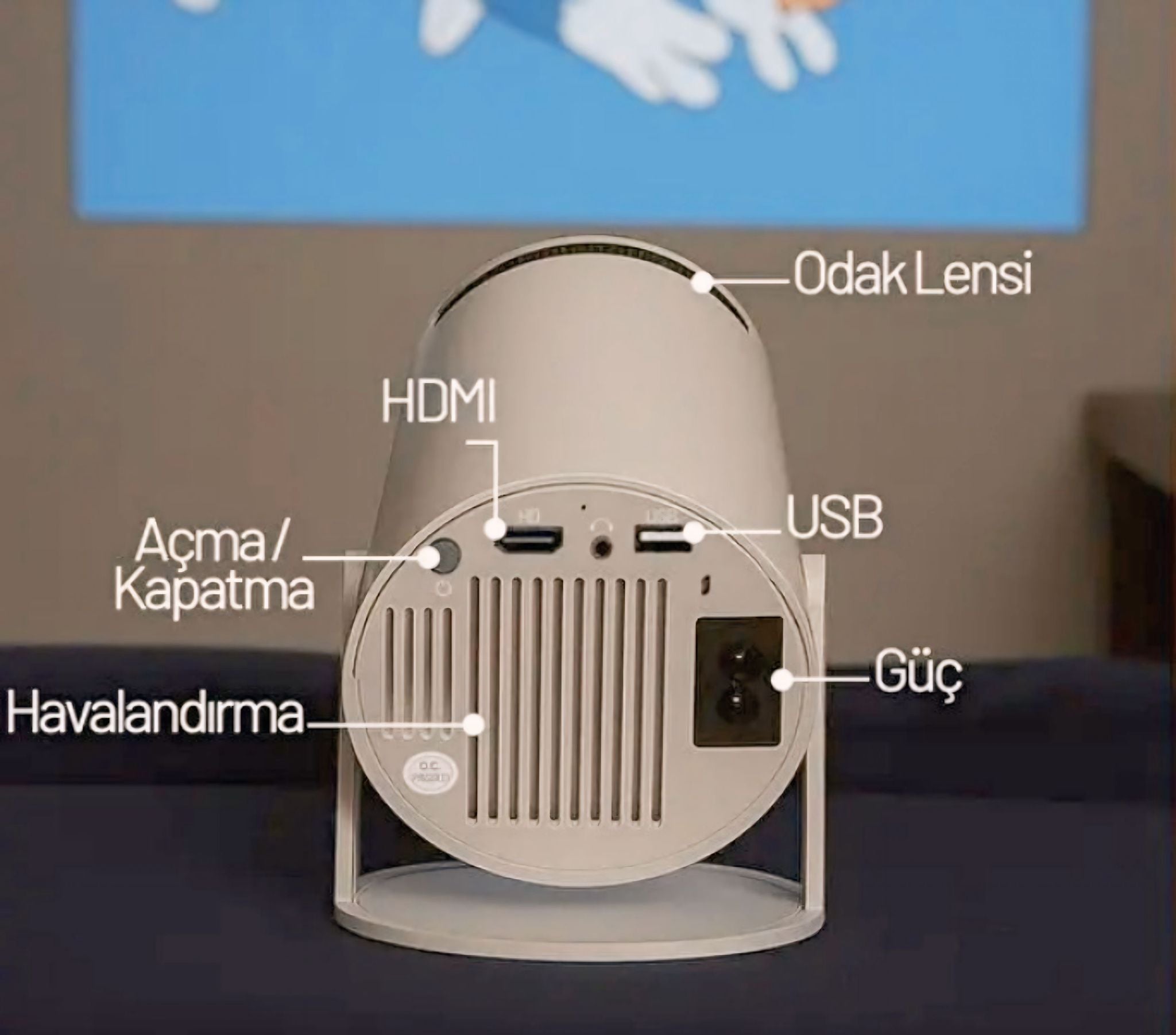 Storantis™ Mini Taşınabilir Projeksiyon